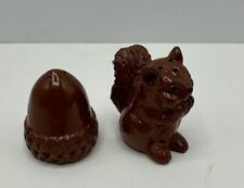 Vintage Salt And Pepper Shakers Squirrel & Acorn Brown picture