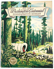 1945 WASHINGTON STATE CENTENNIAL COMMEMORATIVE BOOKLET vintage historical book picture