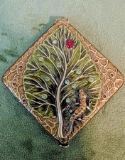 Susanna Freud Compact Mirror With Lizard & Lady Bug picture
