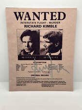 Harrison Ford The Fugitive Wanted Poster Signed Autographed Photo Authentic 8X1 picture