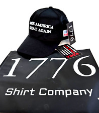 Trump 2024..MAGA...Hat ..Official ..1776 Shirt Company w/ zippered Store Hat Bag picture