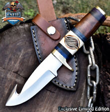 CSFIF Forged Skinner Knife w/Gut Hook 440C Steel Bone and Wood Hunting picture