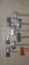 Vintage Lot Of 9 Axes Single Bit Double Bit Timber Cruiser Saddle Axe Cruiser  picture