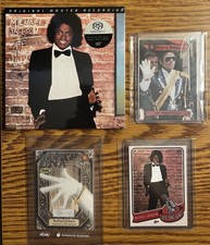 MICHAEL JACKSON HISTORY AUTOGRAPH DNA HAIR NEW OTW CD & 2 TRADING CARD LOT picture