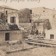 Vintage 1900s RPPC Italian Village Street Scene Italy Postcard picture