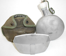 USGI Arctic Insulated Canteen w/Canvas Cover & Cup 1984 picture