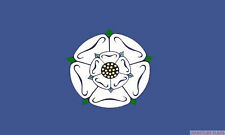 YORKSHIRE WHITE ROSE COUNTY FLAG HUGE 8X5 YORK ENGLAND picture