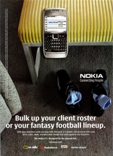 2008 • NOKIA Smart Phone Palm print ad • 2000s Mens Fashion DA.44 picture