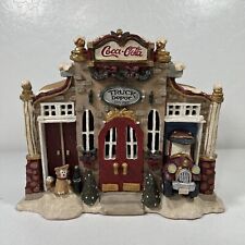 Coca Cola Kurt Adler Vintage Christmas Truck Depot Village Lighted House picture