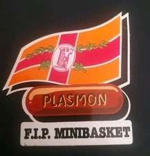 VINTAGE PLASMON F.I.P. STICKER DECAL 1980s Minibasket picture