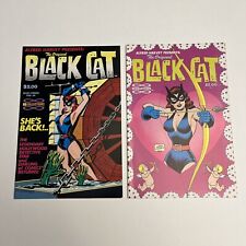 Set of 2 Alfred Harvey Black Cat Comics Bondage Cover Good Girl Art picture