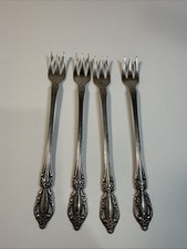 VTG Seafood Forks Oneida Distinction HH Cocktail Stainless Steel Pickle picture