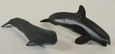 Vintage Miniature Solid Rubber Toy Whales 3