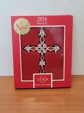 LENOX CROSS 2016 SILVER RUBIES ORNAMENT picture