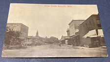 Antique 1912 STREET SCENE - PONTOTOC, MISS Mississippi postcard picture