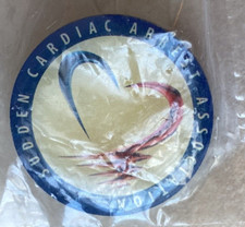 VTG SUDDEN CARDIAC ARREST ASSOCIATION LAPEL PIN ROUND HEART picture