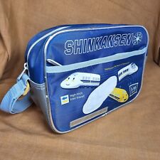 Rare Sanrio Shinkansen Bag Tote School Travel Train Blue Zipper 2006 READ picture