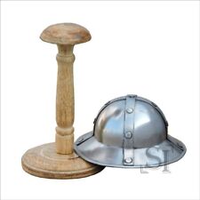 Kettle Hat XIII Century Crusader Knight Infantry Miniature Helmet With Stand picture