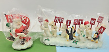 Vintage RARE  Christmas Santa and Bears picture