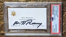 Senator Mitt Romney PSA/DNA Autographed Signed Gold Embossed Business Card picture