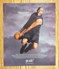 2007 Got Milk? NBA's Vince Carter Vinsanity Body By Milk Vintage Ad/Poster  picture