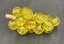 Vintage Lucite Grape Cluster Amber Yellow MCM Mid Century 4.5
