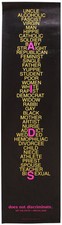 Poster HIV AIDS Hotline Community Design Group SUNY Purchase New York 1990s picture