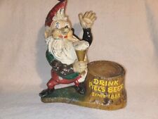 Vintage Piel's Beer Sign Elf Gnome Stroh's Utica Club Duke Silvertop Schoenling  picture