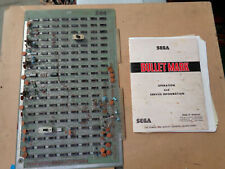 BULLET MARK SEGA with manual    PCB BOARD  UNTESTED  arcade game part Cm picture