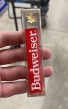 Anheuser-Busch Budweiser Small 4 1/4” Beer Tap Handle Acrylic 4 Sided picture