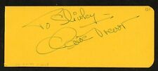 Claire Trevor d2000 signed 2x5 cut autograph on 10-31-47 at Ciro's Night Club LA picture