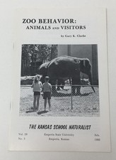 Zoo Behavior Animals and Visitors Gary Clarke Topeka KS School Naturalist 1982 picture