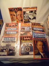 Lot of Vintage George Bush/Al Gore Magazines Presidential History picture