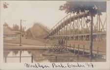 Woodlynne Amusement Park Woodlyn Tracks Camden New Jersey RPPC Postcard picture