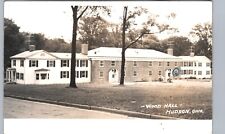 WOOD HALL hudson oh real photo postcard rppc ohio history picture