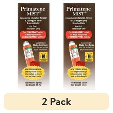 Primatene MIST Epinephrine Inhaler 0.125mg 160 Sprays OTC Asthma Relief - 2 Pack picture