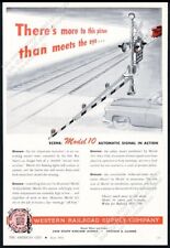 1951 WRRS Model 10 railroad crossing gate stop light signal pic vintage print ad picture
