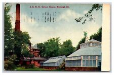 POSTCARD IL DEKALB NORTHERN ILLINOIS STATE NORMAL SCHOOL LABS GREEN HOUSES IL01 picture
