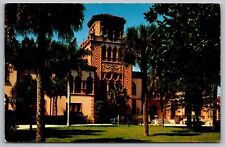 East Facade John Ringling Residence Sarasota Florida Tropical Palms UNP Postcard picture