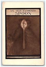 An Old Fashioned Spoon Postcard La Fayette Spoon Of The Towle c1910's Antique picture