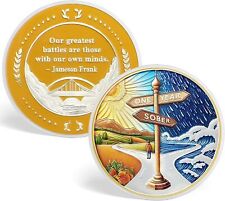 1 Year Sobriety Coin One Year Sobriety Chip AA Medallions Gifts for Women Men picture