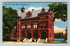 Abingdon VA-Virginia, U.S. Post Office Building Vintage Souvenir Postcard picture