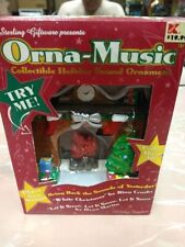 Vintage Sterling Orna Music Musical Ornament White Christmas Let It Snow Read picture