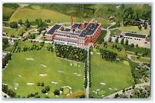 c1940 Aerial View Showing Golf Course Hotel Building Waukesha Wisconsin Postcard picture