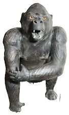 Large VTG Leather Wrapped Gorilla/ King Kong 23” X 14” X 10” picture