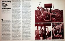 1974 Worlds First Motorcycle Rebuild - 4-Page Vintage Article picture