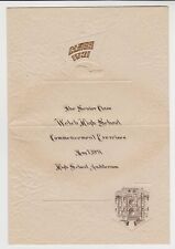 WELCH HIGH SCHOOL, WELCH, OKLAHOMA – COMMENCEMENT EXERCISES – CLASS of 1931 picture