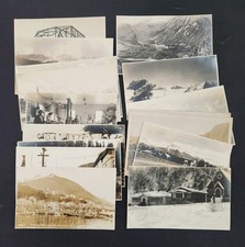 1936 vintage ALASKA photo RPPC lot 18p TOTEM POLE KETCHIKAN RR ICEBERG MATANUSKA picture