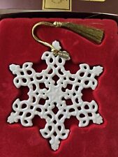 Lenox Annual 2007 Snow Fantasies Snowflake Christmas Tree Ornament - NEW  picture