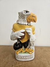 VINTAGE RARE UNIVERSITY OF IOWA HAWKEYES FOOTBALL MCCORMICK WHISKY DECANTER 1974 picture